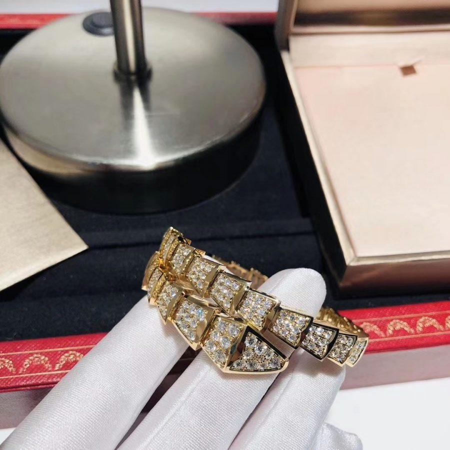 [⭐Haelin Jewelry]SERPENTI BRACELET 8MM GOLD DIAMOND