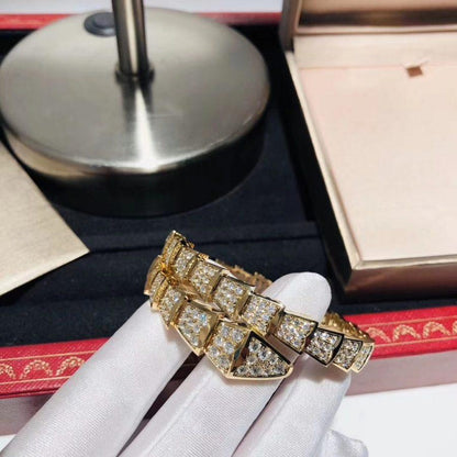[⭐Haelin Jewelry]SERPENTI BRACELET 8MM GOLD DIAMOND