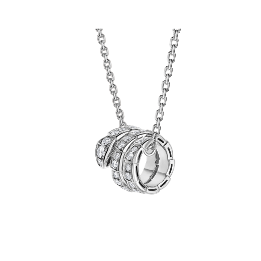 [⭐Haelin Jewelry]SERPENTI  NECKLACE DOUBLE RING DIAMOND
