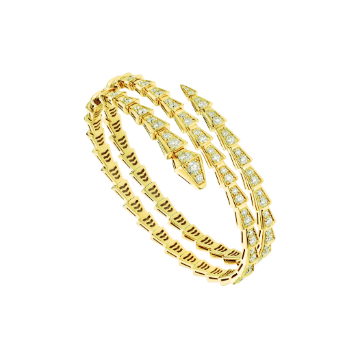 [⭐Haelin Jewelry]SERPENTI BRACELET GOLD DIAMOND DOUBLE ROW