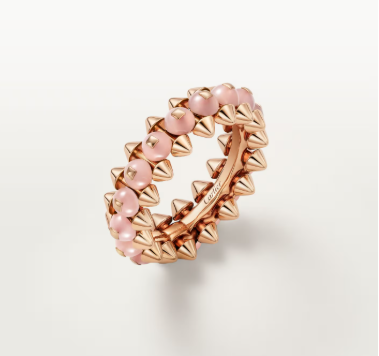 [⭐Haelin Jewelry]CLASH ELEGANT ROSE GOLD RING FEATURING NATURAL AGATE