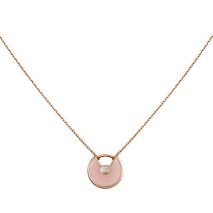 [⭐Haelin Jewelry]AMULETTE ROSE GOLD PINK MOP NECKLACE