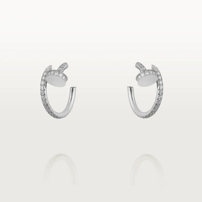 [⭐Haelin Jewelry]JUSTE EARRINGS 12.75MM SILVER DIAMOND