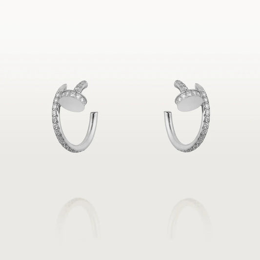 [⭐Haelin Jewelry]JUSTE EARRINGS 12.75MM SILVER DIAMOND