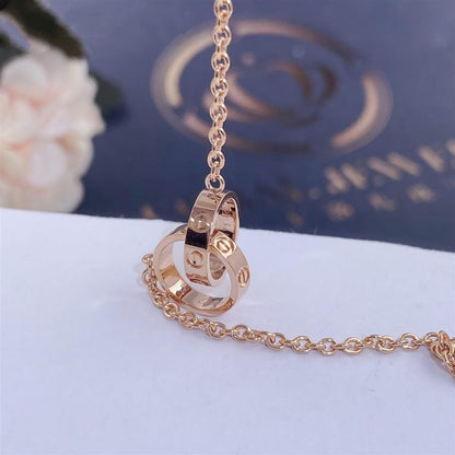 [⭐Haelin Jewelry]LOVE BRACELET DOUBLE RING