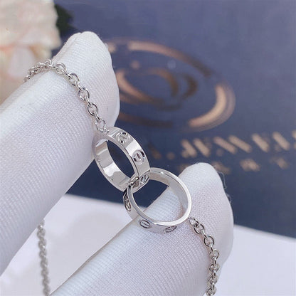 [⭐Haelin Jewelry]LOVE BRACELET DOUBLE RING