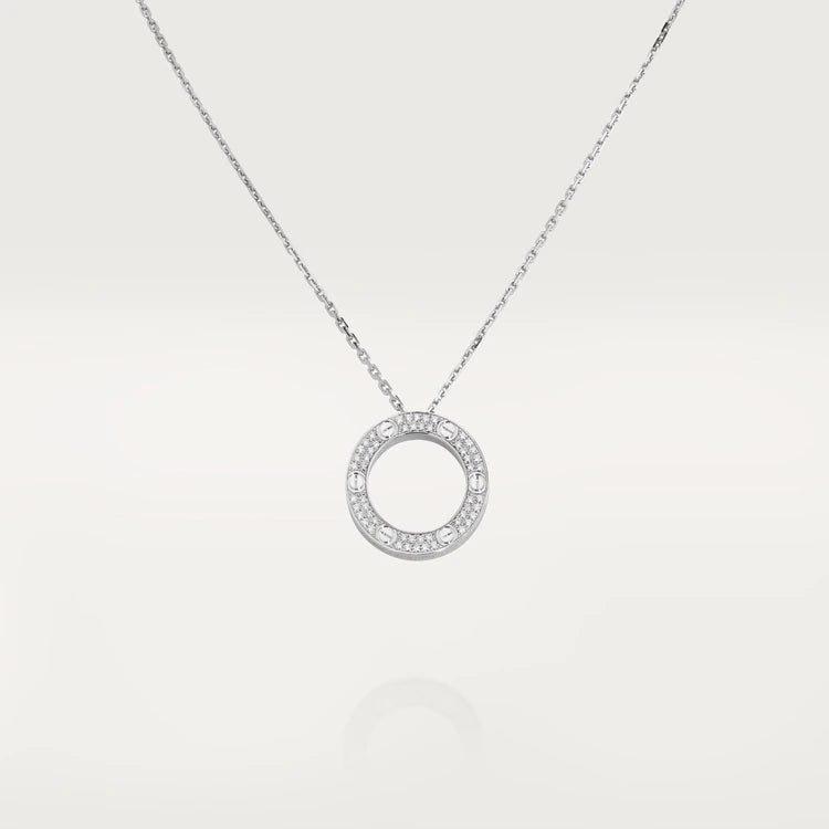 [⭐Haelin Jewelry]LOVE NECKLACE ADJUSTABLE SILVER