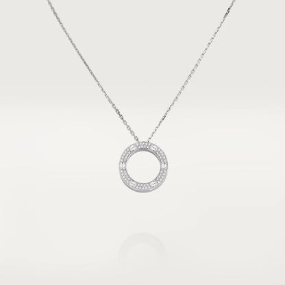 [⭐Haelin Jewelry]LOVE NECKLACE ADJUSTABLE SILVER