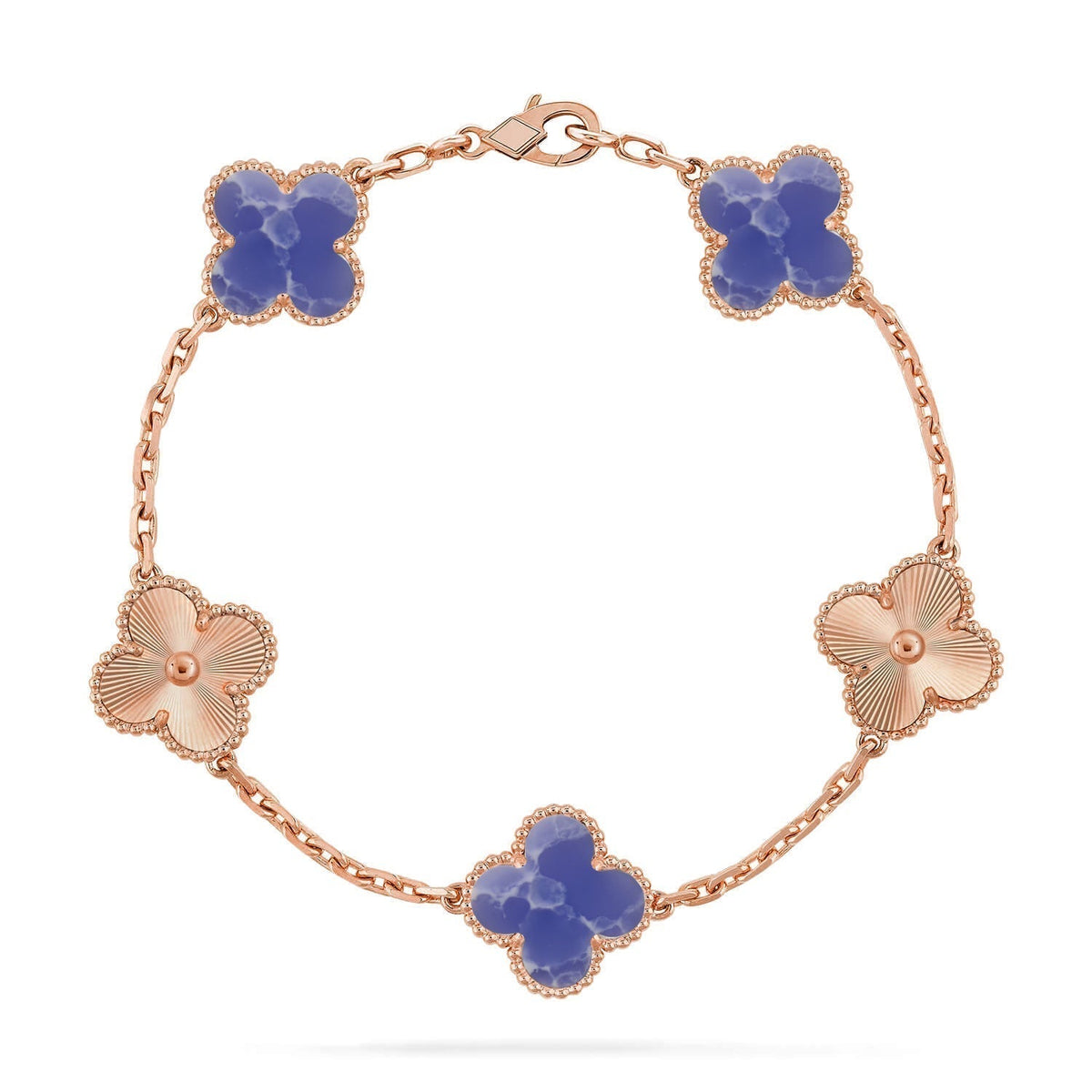 [⭐Haelin Jewelry]CLOVER 5 MOTIF BLUE VEINS BRACELET COLLECTION