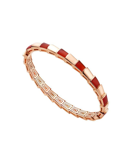 [⭐Haelin Jewelry]SERPENTI BRACELET PINK GOLD RUBELLITE