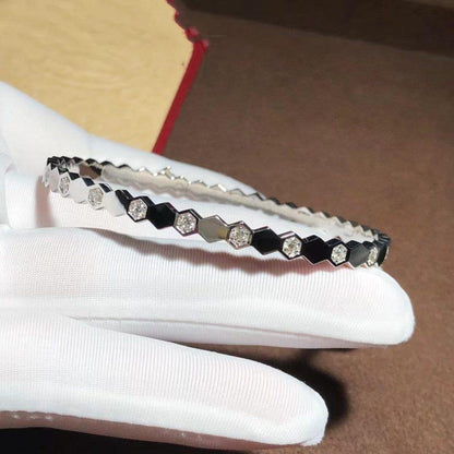 [⭐Haelin Jewelry]BEE LOVE SILVER DIAMOND BRACELET