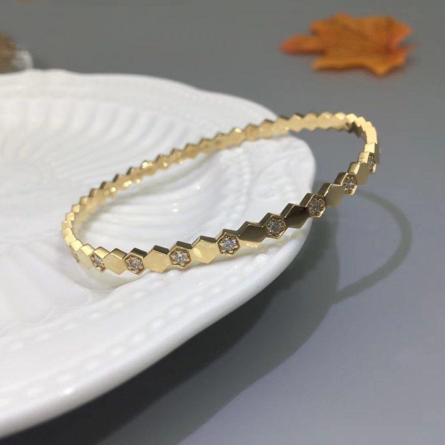 [⭐Haelin Jewelry]BEE LOVE GOLD DIAMOND BRACELET