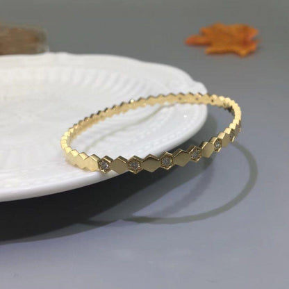 [⭐Haelin Jewelry]BEE LOVE GOLD DIAMOND BRACELET