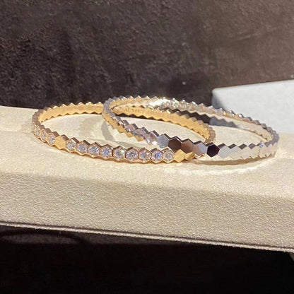 [⭐Haelin Jewelry]BEE LOVE GOLD BRACELET FULL DIAMOND