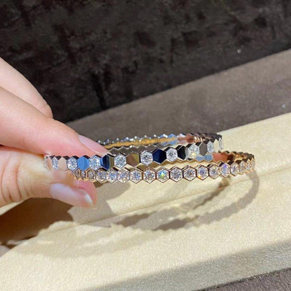 [⭐Haelin Jewelry]BEE LOVE GOLD BRACELET FULL DIAMOND