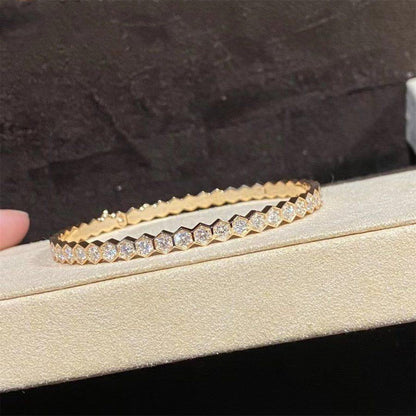 [⭐Haelin Jewelry]BEE LOVE GOLD BRACELET FULL DIAMOND