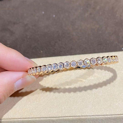 [⭐Haelin Jewelry]BEE LOVE GOLD BRACELET FULL DIAMOND