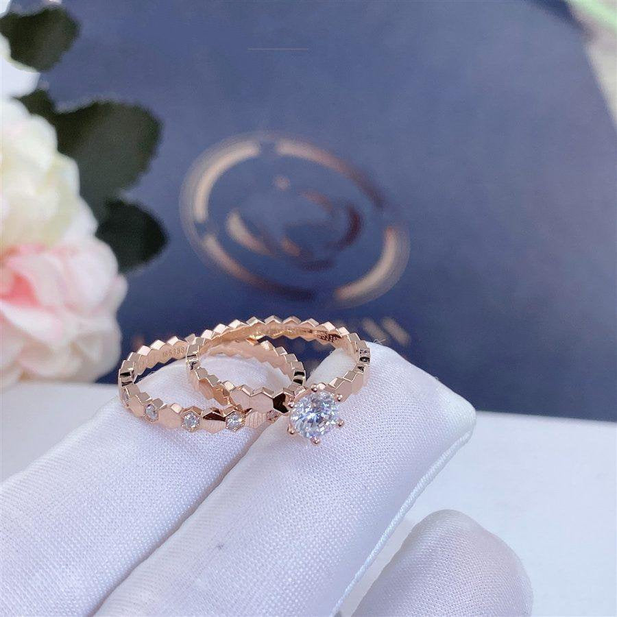[⭐Haelin Jewelry]BEE LOVE RING PINK GOLD 1 DIAMOND