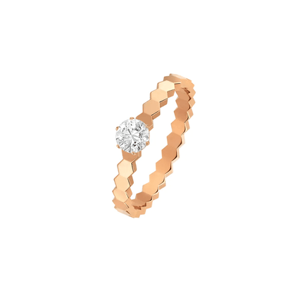 [⭐Haelin Jewelry]BEE LOVE RING PINK GOLD 1 DIAMOND