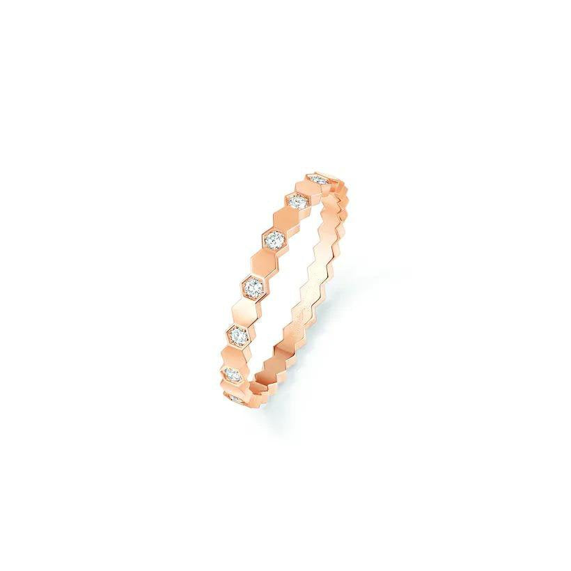 [⭐Haelin Jewelry]BEE LOVE RING PINK GOLD DIAMOND