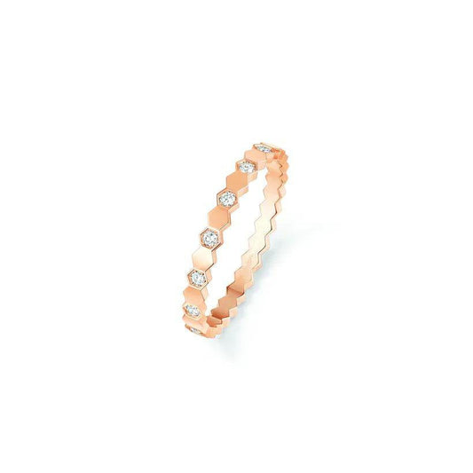 [⭐Haelin Jewelry]BEE LOVE RING PINK GOLD DIAMOND
