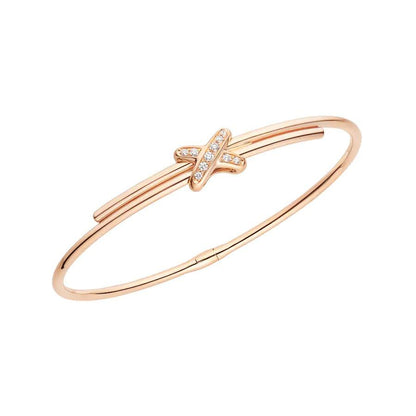 [⭐Haelin Jewelry]JEUX DE BRACELET PINK GOLD DIAMONDS