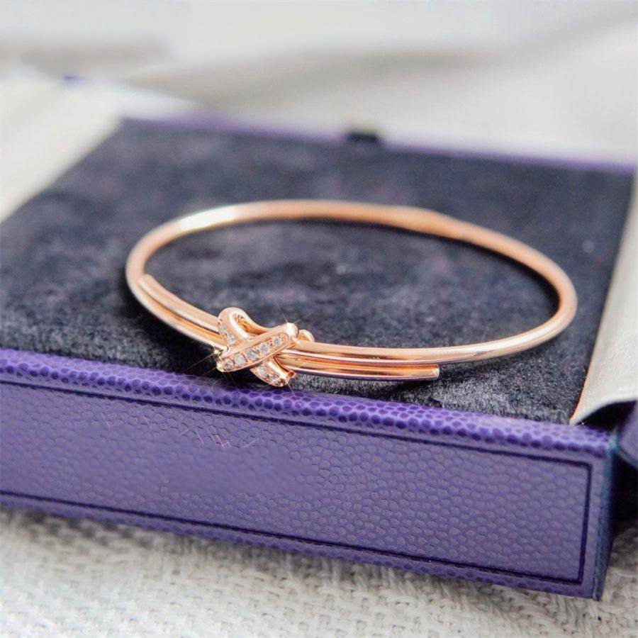 [⭐Haelin Jewelry]JEUX DE BRACELET PINK GOLD DIAMONDS