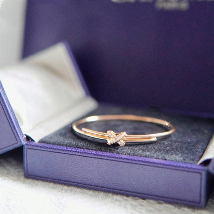[⭐Haelin Jewelry]JEUX DE BRACELET PINK GOLD DIAMONDS