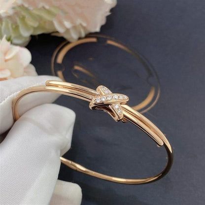 [⭐Haelin Jewelry]JEUX DE BRACELET PINK GOLD DIAMONDS
