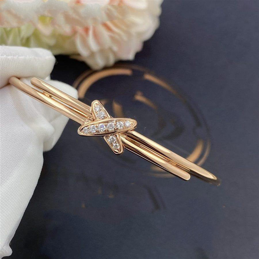 [⭐Haelin Jewelry]JEUX DE BRACELET PINK GOLD DIAMONDS