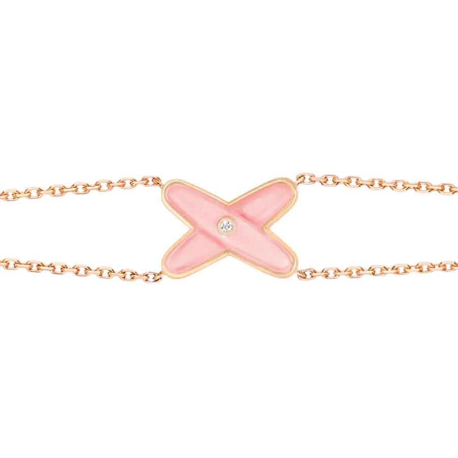 [⭐Haelin Jewelry]JEUX BRACELET PINK MOP PINK GOLD 1 DIAMOND