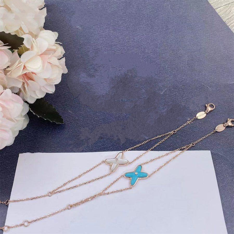 [⭐Haelin Jewelry]JEUX BRACELET TURQUOISE PINK GOLD 1 DIAMOND