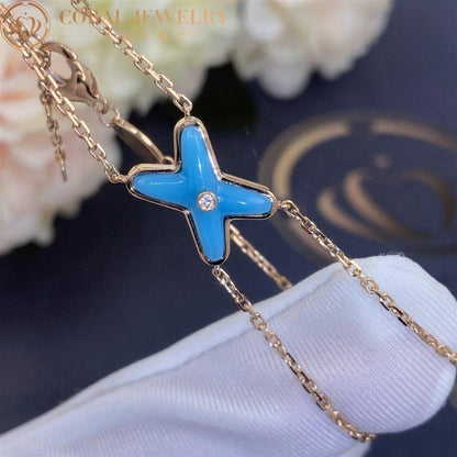 [⭐Haelin Jewelry]JEUX BRACELET TURQUOISE PINK GOLD 1 DIAMOND