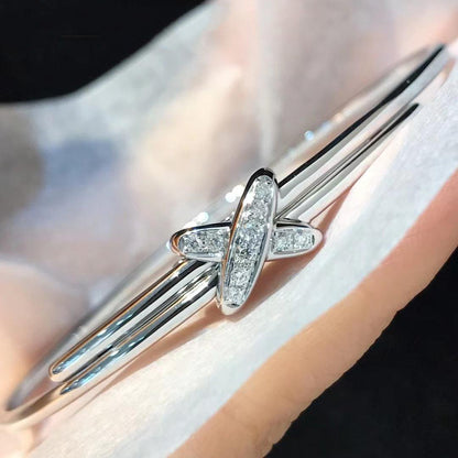 [⭐Haelin Jewelry]JEUX DE BRACELET SILVER DIAMONDS