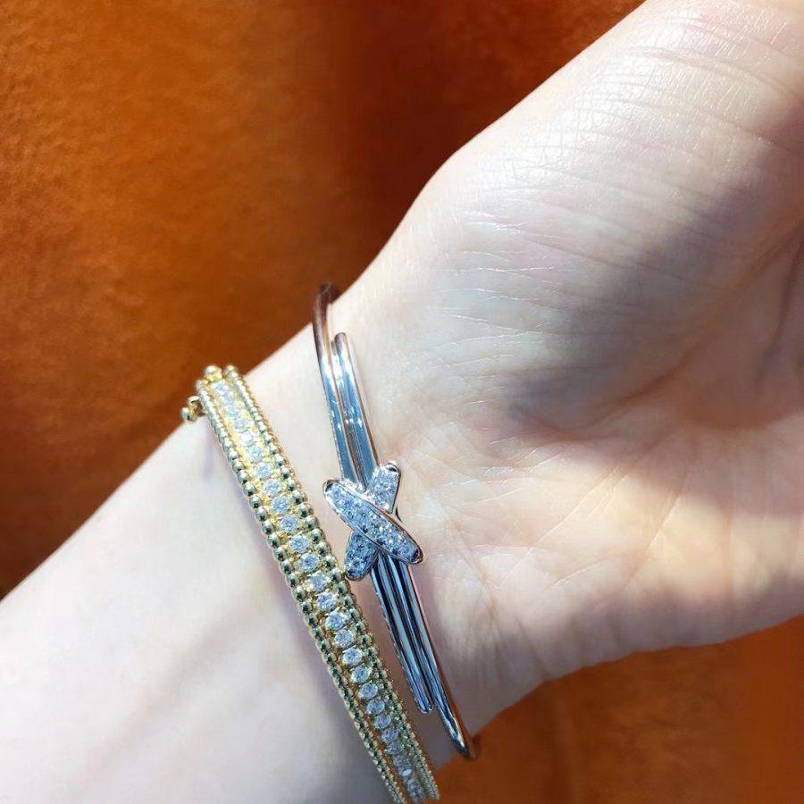 [⭐Haelin Jewelry]JEUX DE BRACELET SILVER DIAMONDS