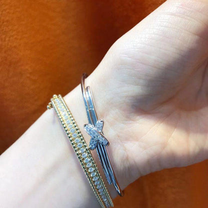 [⭐Haelin Jewelry]JEUX DE BRACELET SILVER DIAMONDS