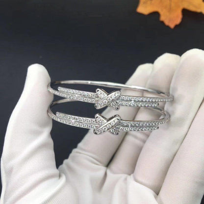 [⭐Haelin Jewelry]JEUX DE BRACELET DIAMONDS SILVER
