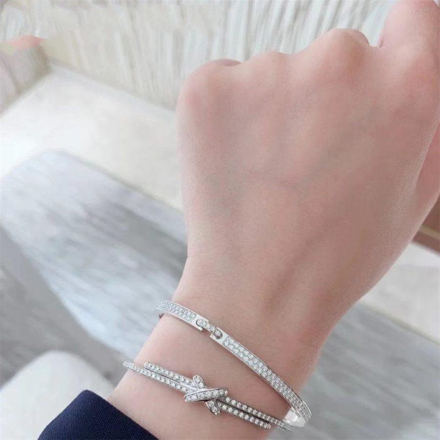[⭐Haelin Jewelry]JEUX DE BRACELET DIAMONDS SILVER