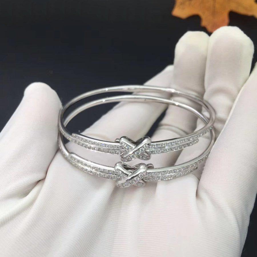 [⭐Haelin Jewelry]JEUX DE BRACELET DIAMONDS SILVER