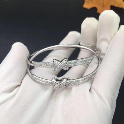 [⭐Haelin Jewelry]JEUX DE BRACELET DIAMONDS SILVER