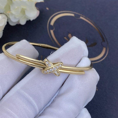 [⭐Haelin Jewelry]JEUX DE BRACELET GOLD DIAMONDS