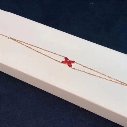 [⭐Haelin Jewelry]JEUX BRACELET CARNELIAN PINK GOLD 1 DIAMOND