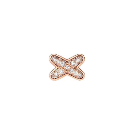 [⭐Haelin Jewelry]JEUX DE PINK GOLD DIAMOND EARRINGS