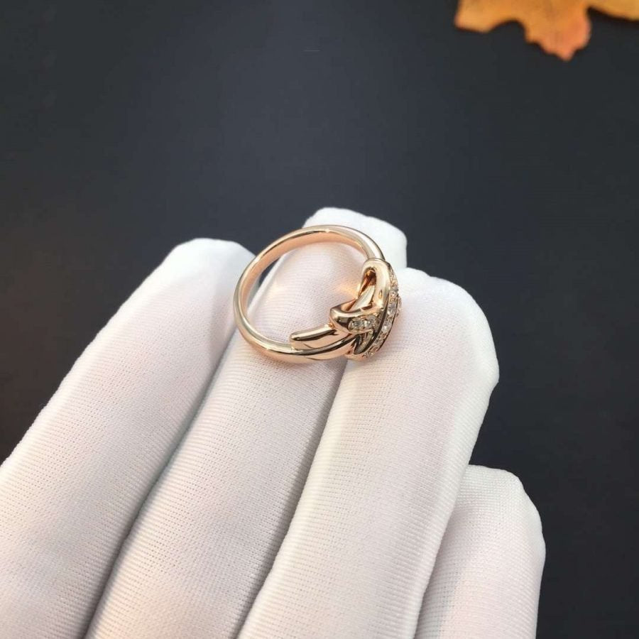 [⭐Haelin Jewelry]JEUX DE PINK GOLD DIAMOND RING
