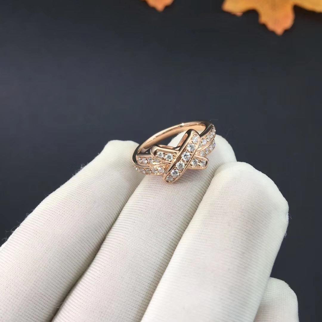 [⭐Haelin Jewelry]JEUX DE RING PINK GOLD DIAMOND