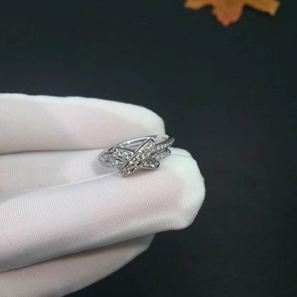 [⭐Haelin Jewelry]JEUX DE SILVER DIAMOND RING