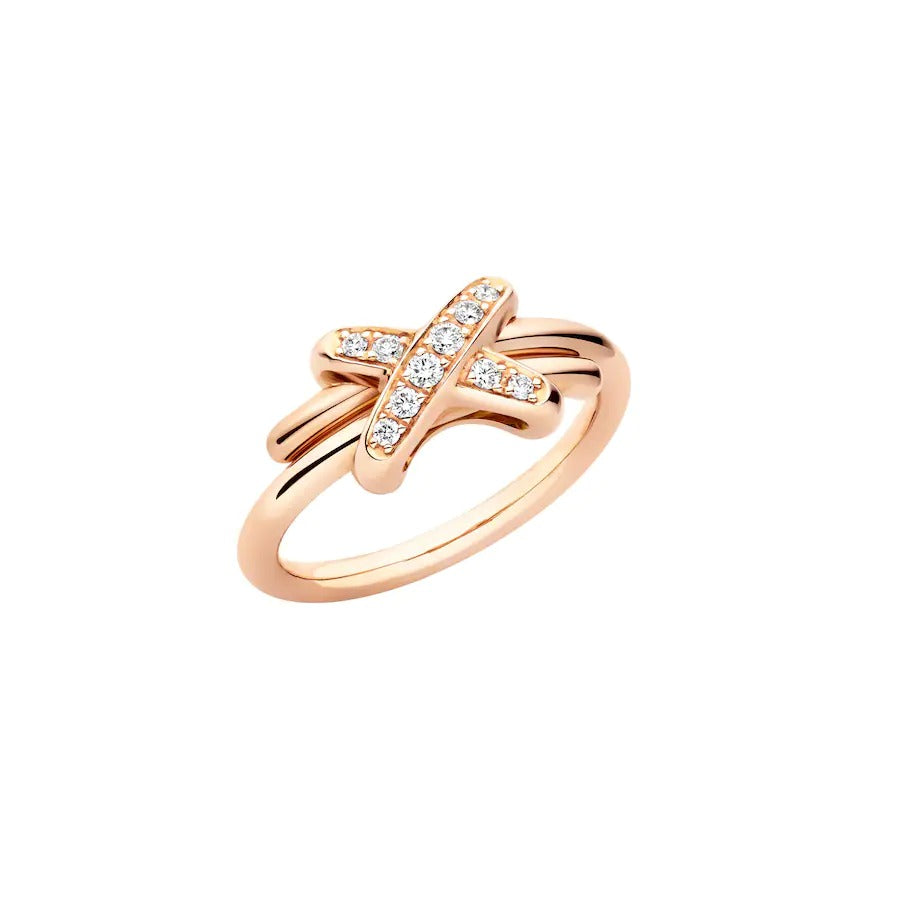 [⭐Haelin Jewelry]JEUX DE PINK GOLD DIAMOND RING