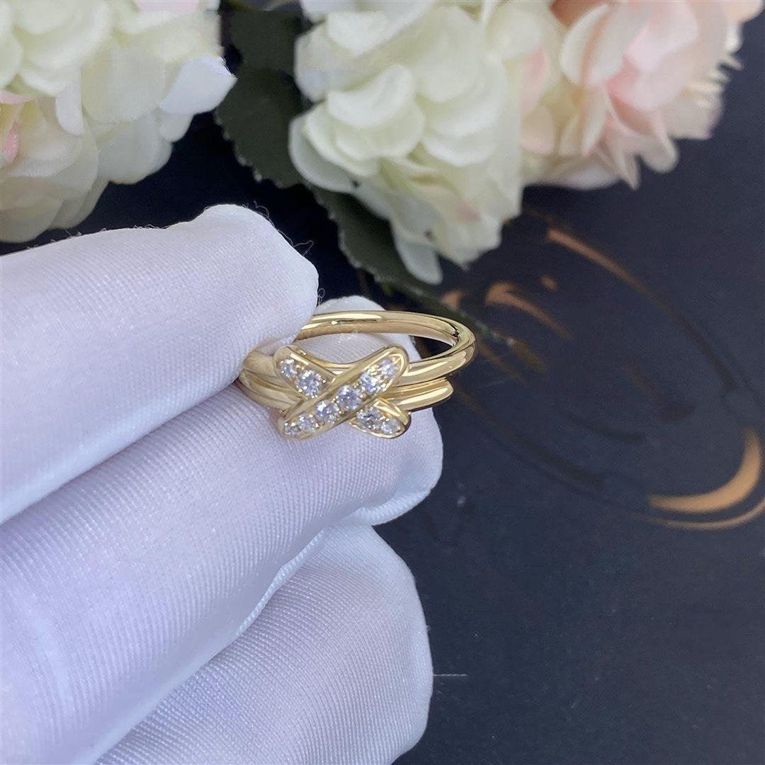 [⭐Haelin Jewelry]JEUX DE GOLD DIAMOND RING