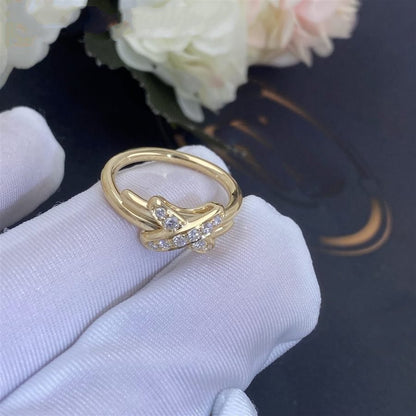 [⭐Haelin Jewelry]JEUX DE GOLD DIAMOND RING