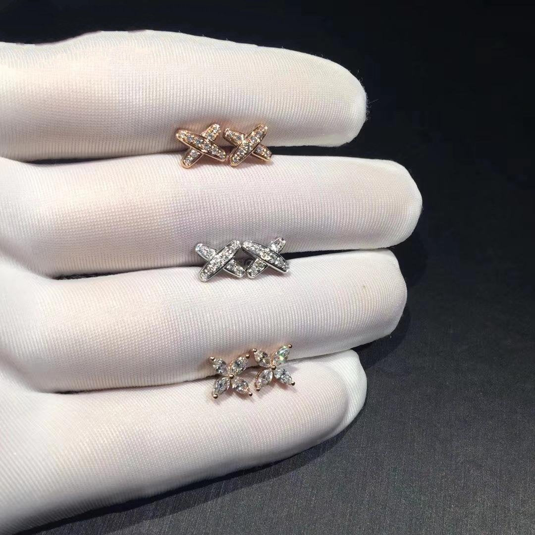 [⭐Haelin Jewelry]JEUX DE DIAMOND EARRINGS